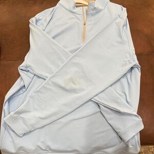 Peter Millar Sky Blue Quarter-Zip Pullover